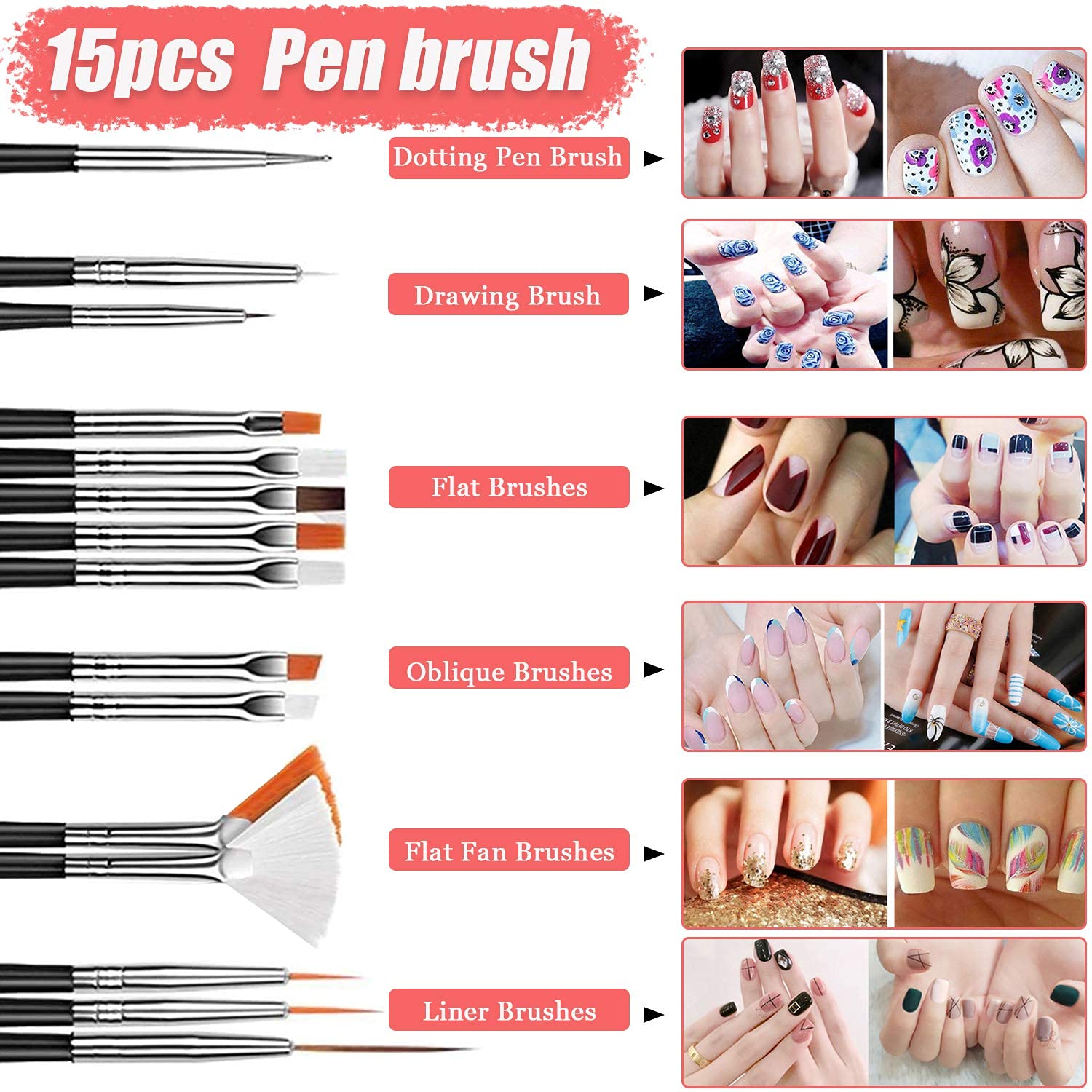 MAYCREATE Nail Art Stamping Kit 3D Nail Art Decorations Kit with Nail Art Brushes Dotting Tools Holographic Nail Art Stickers Nail Foil Tape Strips and Nails Art Rhinestones (39pcs) MAYCREATE Nail Art Stamping Kit 3D Nail Art Decorations Kit with Nail Art Brushes Dotting Tools Holographic Nail Art Stickers Nail Foil Tape Strips and Nails Art Rhinestones (39pcs)